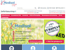 Tablet Screenshot of defibrillateurshop.fr